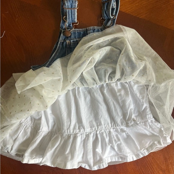 Oshkosh Girls Denim Dress Ballerina Tulle Skirt 18 Months - Picture 6 of 8